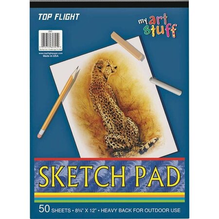 TOP FLIGHT Sketch Pad 50# Drawing Paper 4807103